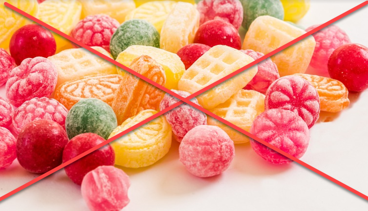 Undvik godis och socker