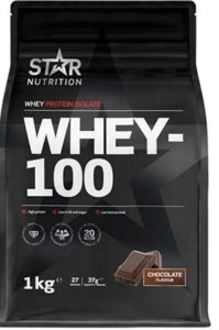 proteinpulver star nutriotion whey100 - bästa proteinpulvret för fettbränning