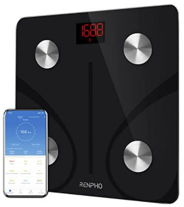Renpho digital personvåg som mäter fettprocent och mycket mer