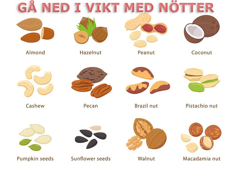 nötter viktminskning