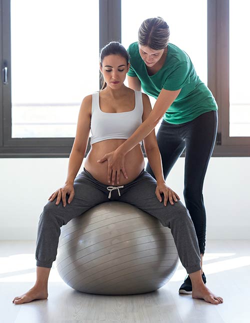 pilatesboll gravid